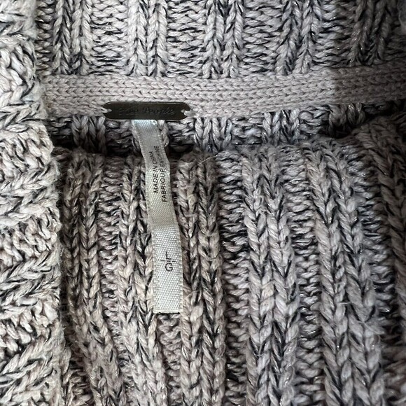 Free People Twisted Marled Cable Tneck in Ballet Combo Chunky Women’s Large - Picture 4 of 6